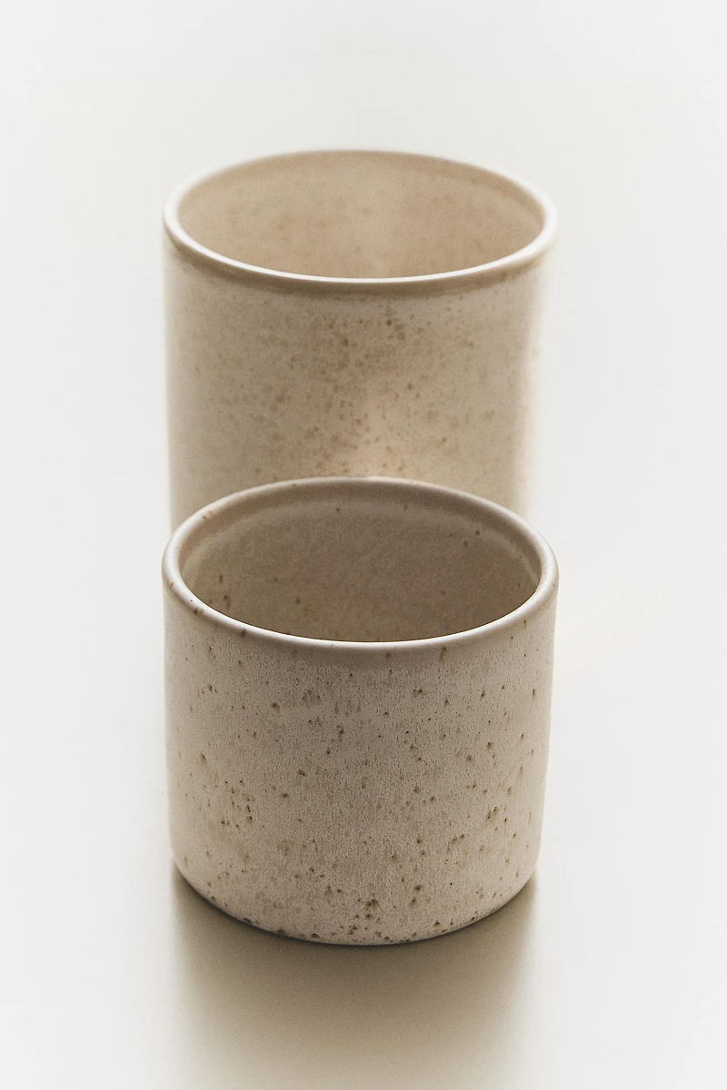 STONEWARE UTENSIL JAR