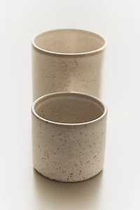 STONEWARE UTENSIL JAR