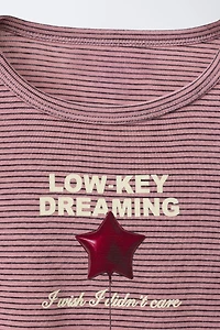 STRIPED PRINT T-SHIRT