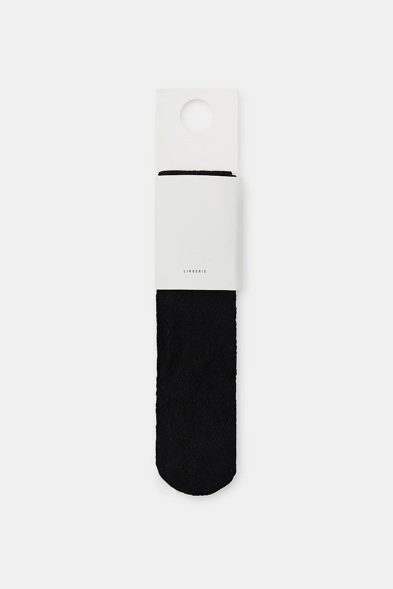 SEAMLESS LACE KNEE SOCKS