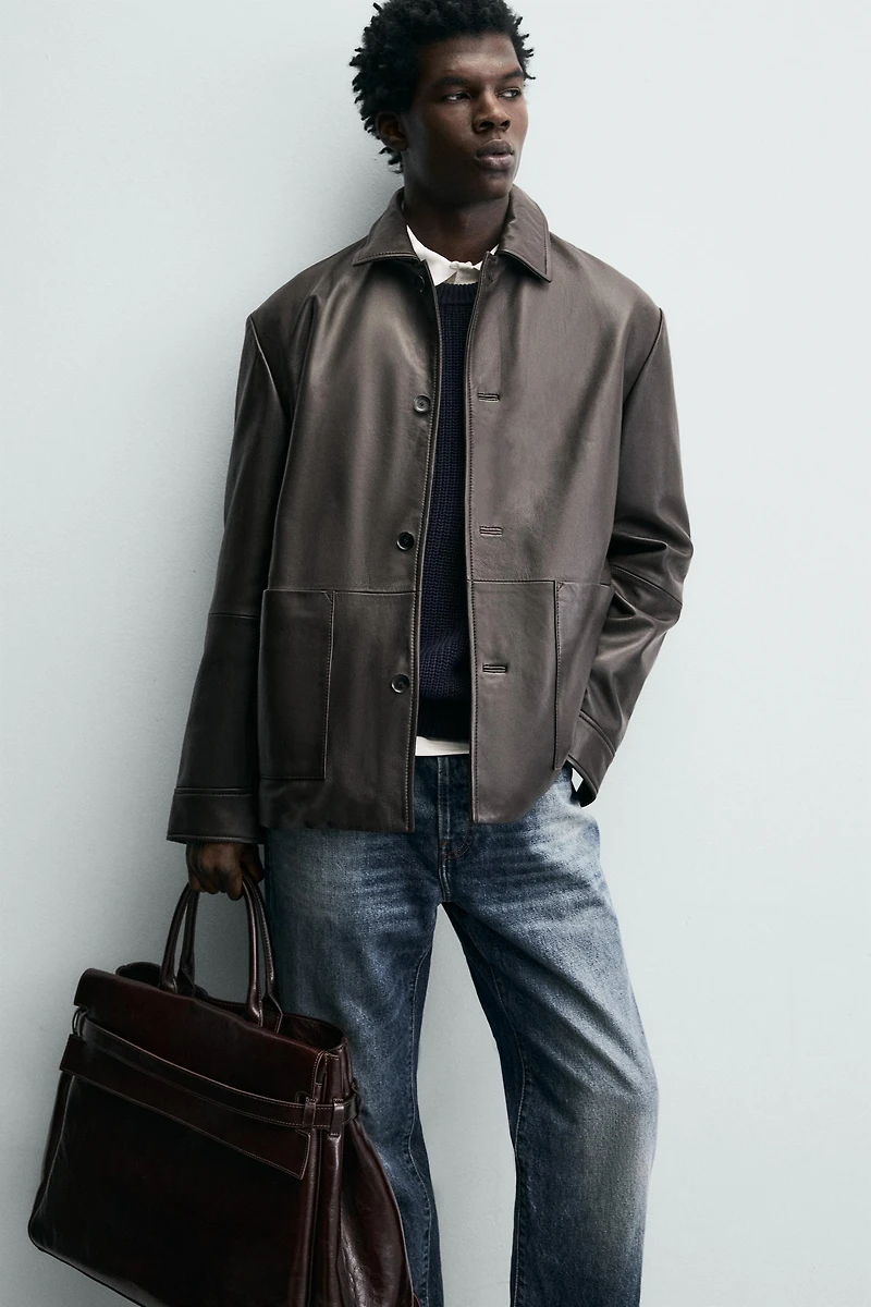 NAPPA LEATHER POCKET JACKET
