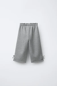 SPARKLY BOW PLUSH PANTS