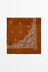 Paisley print scarf