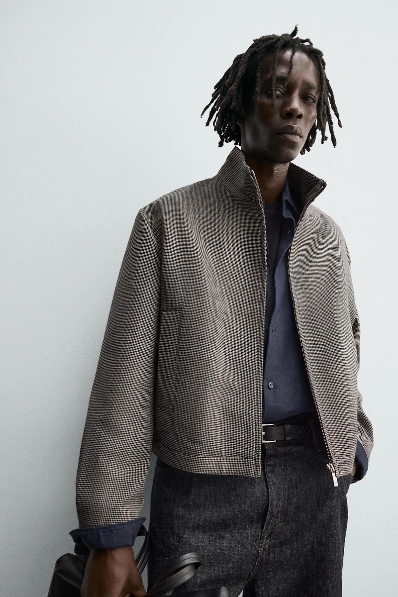 HOUNDSTOOTH OVERSHIRT