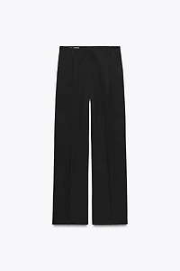 WIDE LEG PLEATED PANTS