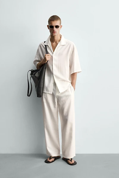 PANTALON FLUIDE À PLIS LATÉRAUX