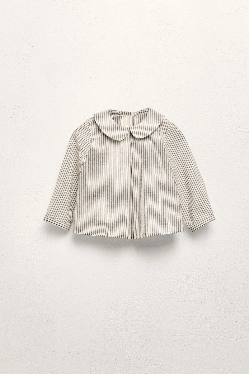 LIMITED EDITION STRIPED PETER PAN COLLAR SHIRT