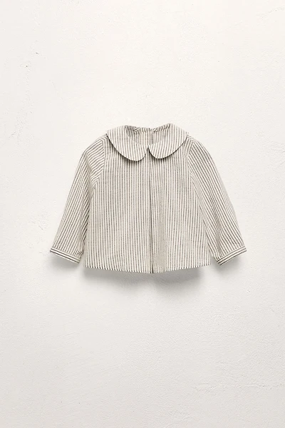 LIMITED EDITION STRIPED PETER PAN COLLAR SHIRT