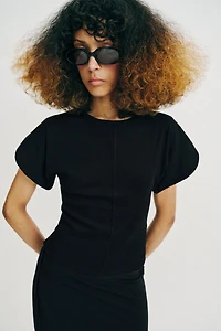 BALLOON SLEEVE TOP