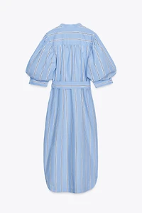 ROBE RAYÉE CEINTURE ZW COLLECTION
