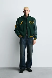 COMBINATION BOMBER JACKET