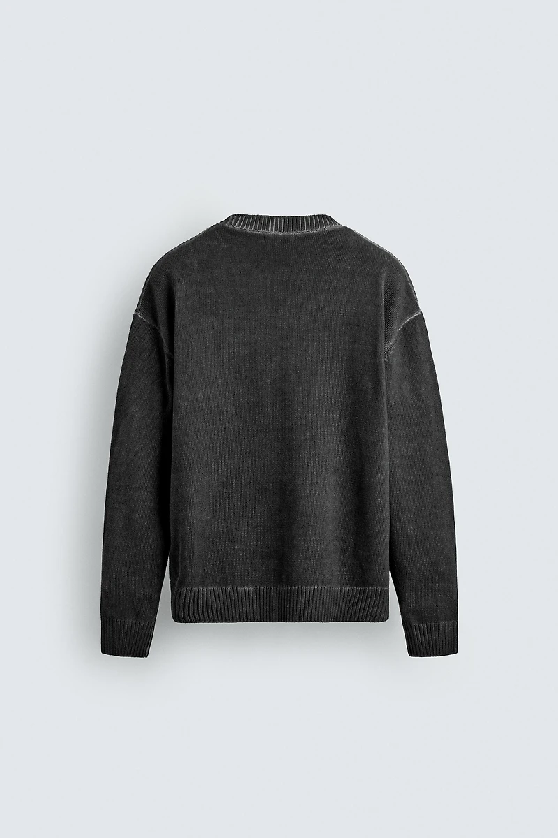 WASHED TEXTURED JUMPER