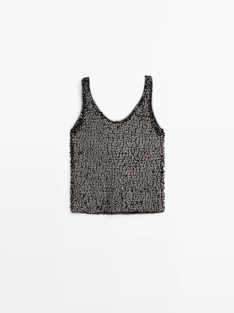 Débardeur perles fantaisie