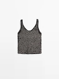 Débardeur perles fantaisie