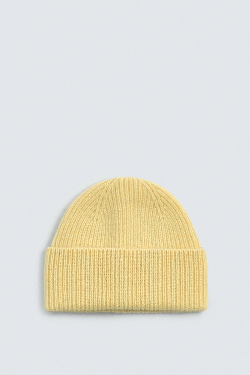 BONNET BEANIE 100% CACHEMIRE AARON LEVINE X ZARA
