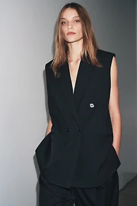 ZW COLLECTION OVERSIZED DOUBLE-BREASTED VEST