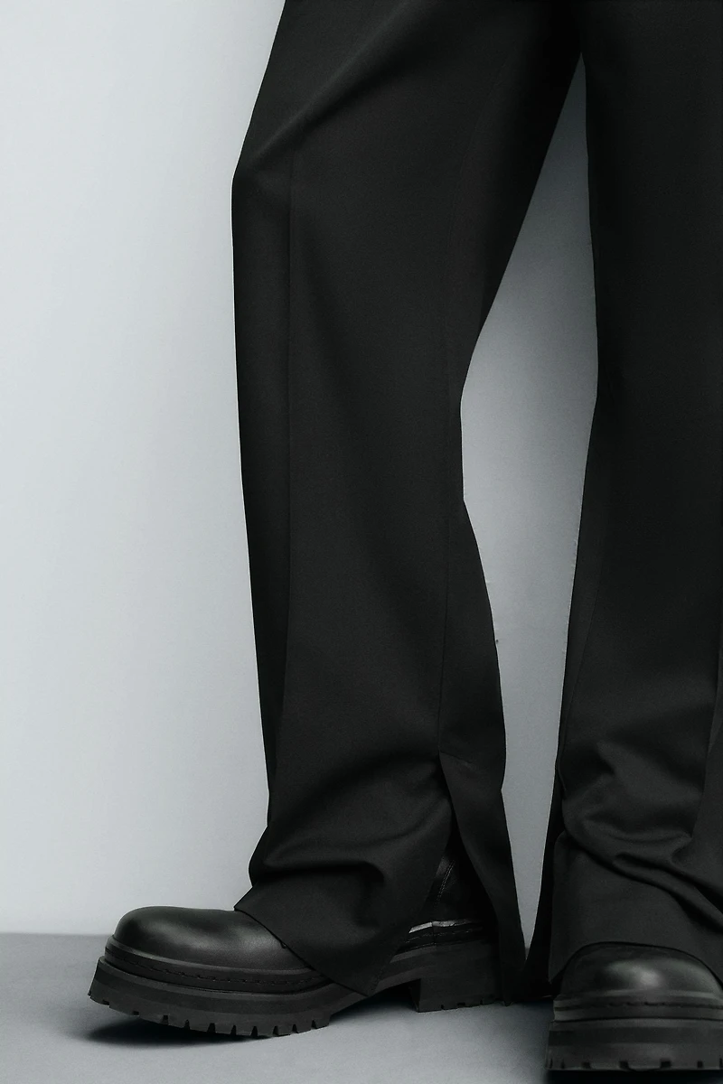 STRAIGHT FIT PANTS WITH VENTS