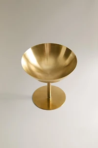 VERRE À PIED HAUT MÉTAL DORÉ