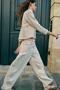 POINTELLE KNIT CARDIGAN