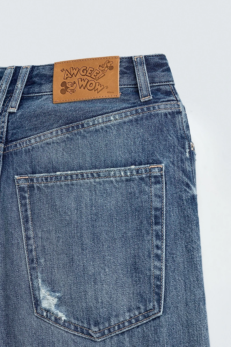 MID-WAIST BAGGY FIT JEANS HARRY LAMBERT FOR ZARA X DISNEY