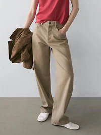 Mid-waist balloon fit jeans
