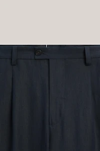 Pantalon à pinces total look lin - LIMITED EDITION