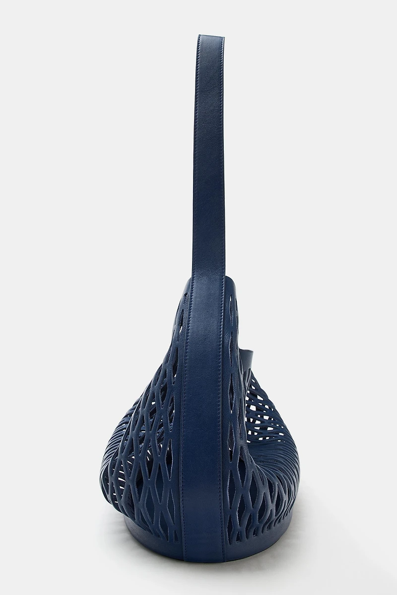DIE-CUT LEATHER BAG