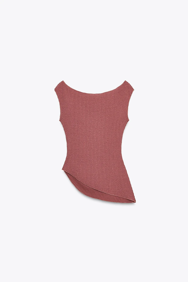 TOP TEXTURÉ DRAPÉ