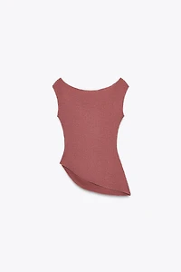 TOP TEXTURÉ DRAPÉ