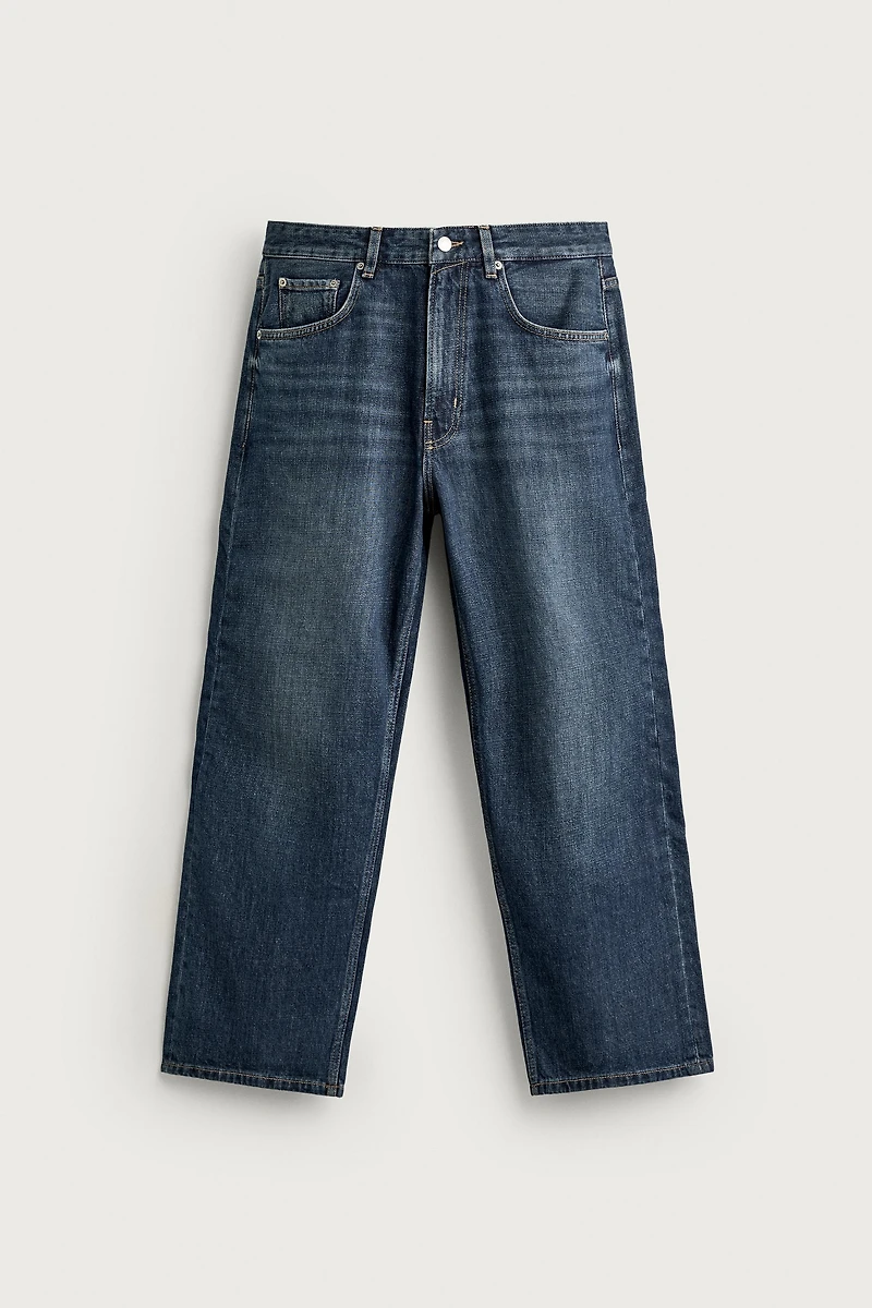 LOOSE FIT CROPPED JEANS