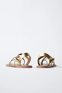 SANDALES EN CUIR