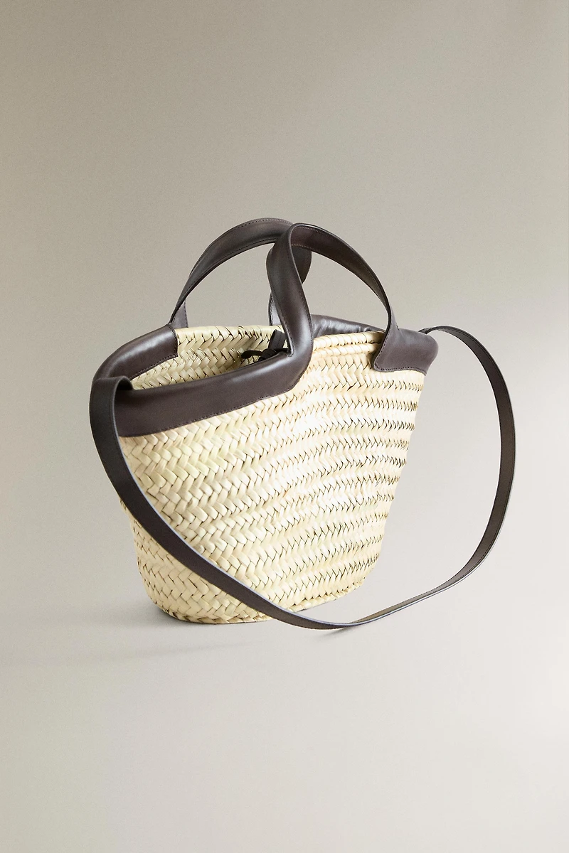 PETIT SAC CABAS DÉTAIL CUIR