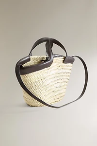 PETIT SAC CABAS DÉTAIL CUIR