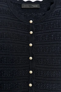 PEARL BUTTON CARDIGAN