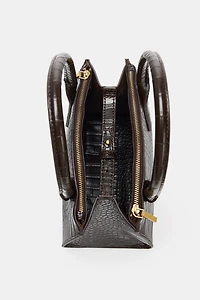 EMBOSSED MINI CITY BAG