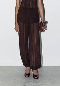Flowing pleated sarouel trousers - STUDIO