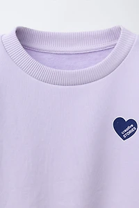 BASIC HEART SWEATSHIRT