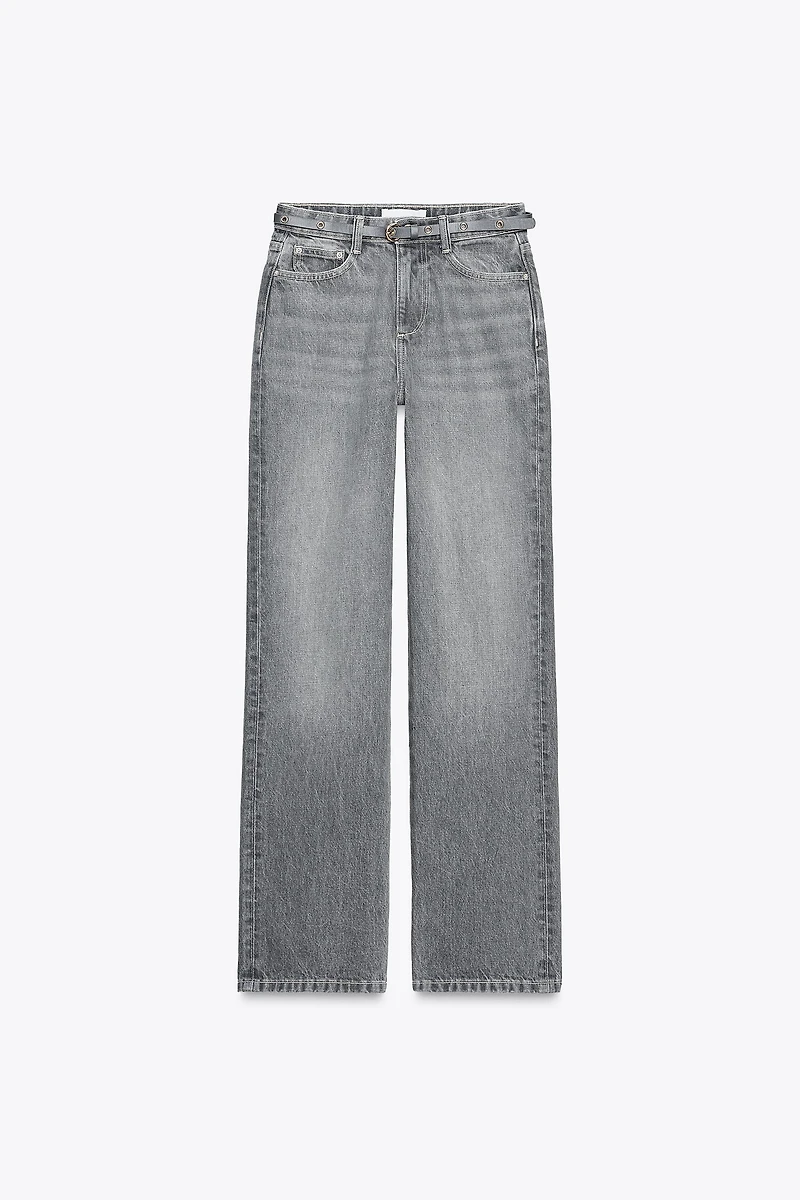 Z1975 HIGH-WAISTED REGULAR FIT JEANS WITH BELT