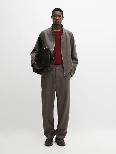 Cool wool blend jacket