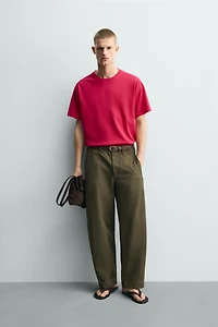 RELAXED FIT SEAM T-SHIRT