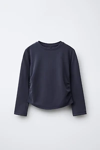 SPORTY RUCHED T-SHIRT