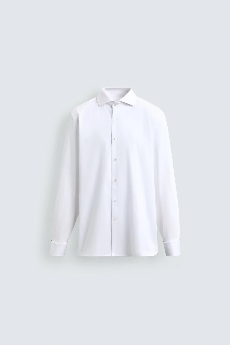 FRENCH CUFF TEXTURED SHIRT