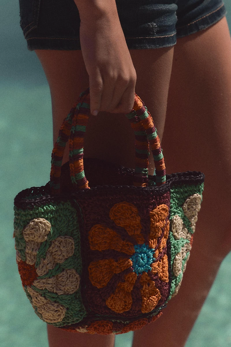 MINI SAC FLEURI MULTIMATIÈRE