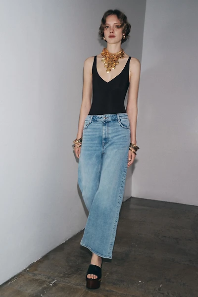 ZW COLLECTION HIGH RISE WIDE LEG JEANS