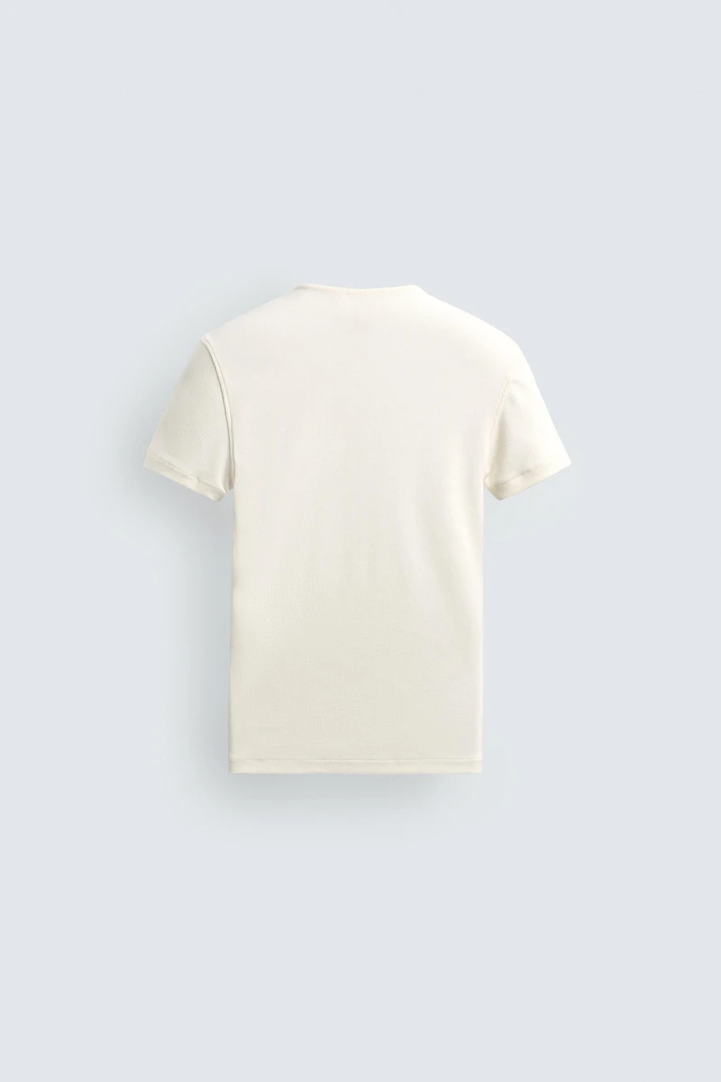 RIB KNIT HENLEY SHIRT