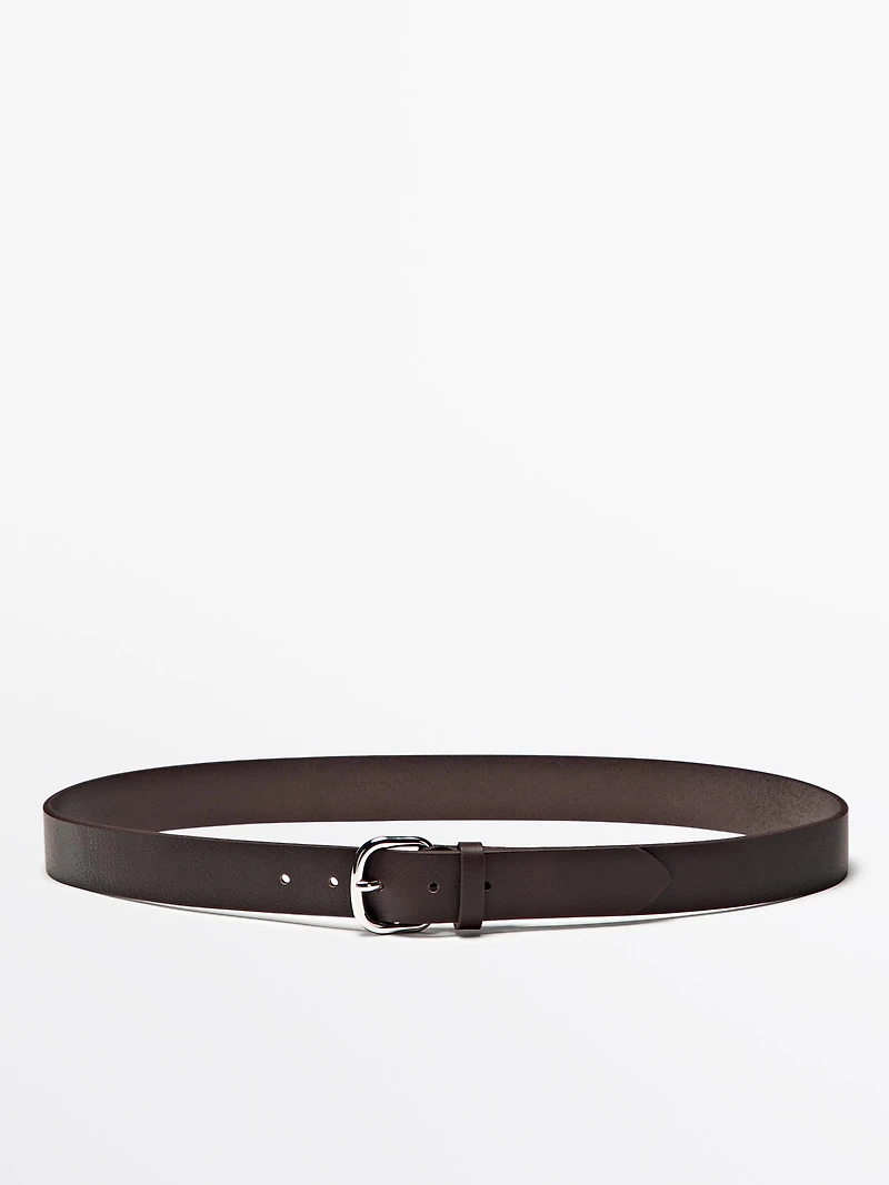 Soft nappa leather belt