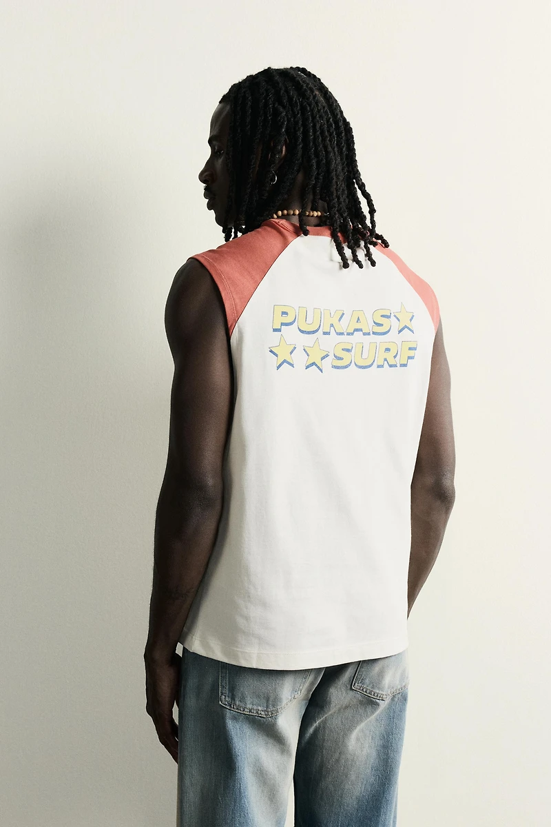 PUKAS SURF X ZARA RAGLAN TANK TOP