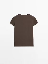 Short sleeve T-shirt with trim details
