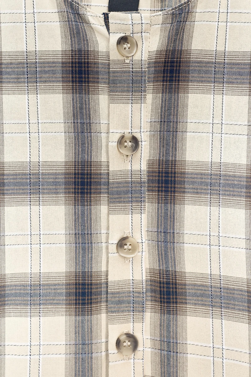 ZW COLLECTION PLAID SHIRT DRESS