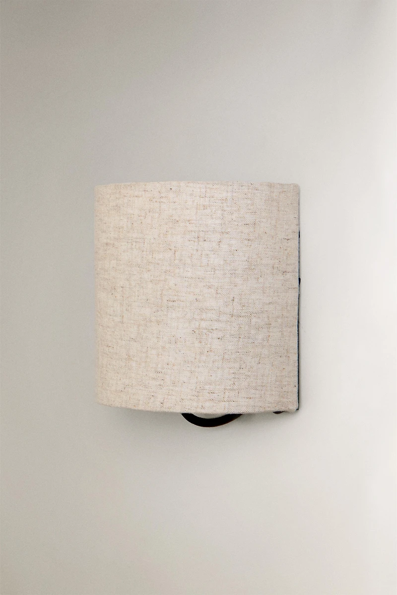 LAMP | LINEN WALL SCONCE